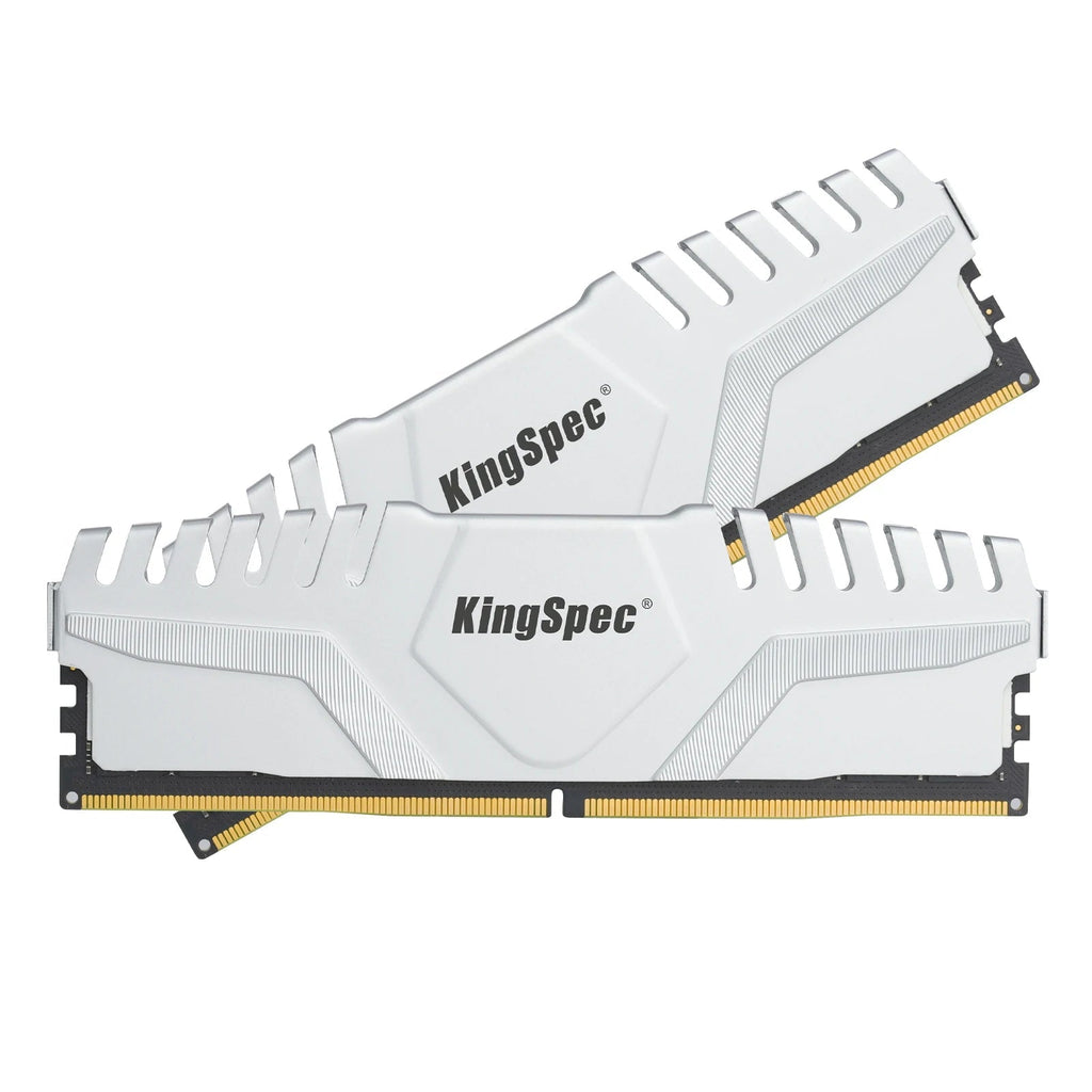 KingSpec DDR5 RAM Memory 32GB 16GBX2 6000MHZ 6400MHz DDR4 3200MHz 2666Mhz UDIMM Internal Memory Module for Desktop PC - FUN GUY WORLD FUN GUYS SHOP FUN GUY WORLD 497:1983117041;6:1983116693DDR5 6000Mhz White  16GBx2 DDR5 6000Mhz White KingSpec DDR5 RAM Memory 32GB 16GBX2 6000MHZ 6400MHz DDR4 3200MHz 2666Mhz UDIMM Internal Memory Module for Desktop PC FUN GUYS SHOP FUN GUY WORLD
