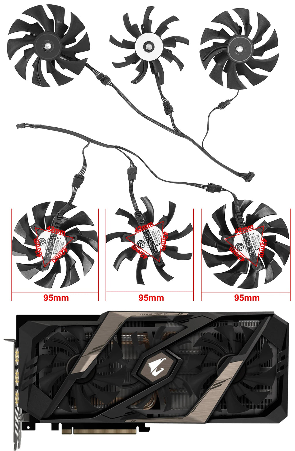 New Original 95MM PLD10015B12H Cooling Fan Replacment For Gigabyte AORUS GeForce RTX 2060 2070 2080 Ti SUPER 8G Graphics Card - FUN GUY WORLD FUN GUYS SHOP FUN GUY WORLD 14:175Fan - A  Fan - A New Original 95MM PLD10015B12H Cooling Fan Replacment For Gigabyte AORUS GeForce RTX 2060 2070 2080 Ti SUPER 8G Graphics Card FUN GUYS SHOP FUN GUY WORLD