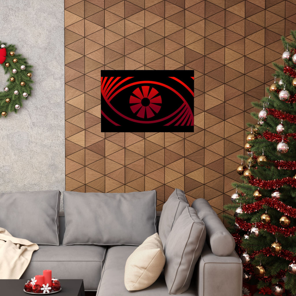 Red Eye Graphic Poster — Matte Horizontal Art Print - FUN GUY WORLD Poster Printify FUN GUY WORLD 14644117845194402100  18" x 18" Matte Red Eye Graphic Poster — Matte Horizontal Art Print Printify Poster FUN GUY WORLD