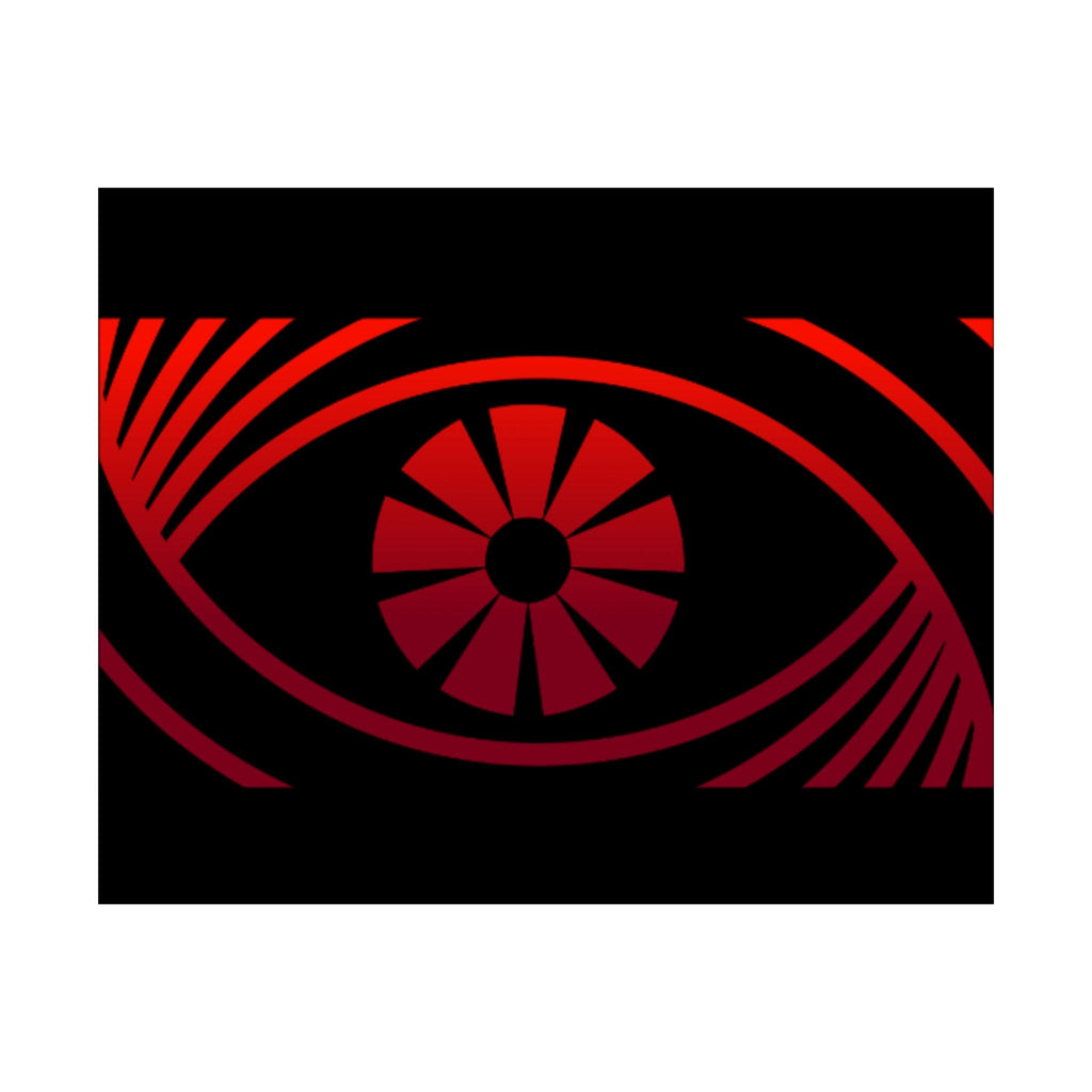 Red Eye Graphic Poster — Matte Horizontal Art Print - FUN GUY WORLD Poster Printify FUN GUY WORLD 14644117845194402100  18" x 18" Matte Red Eye Graphic Poster — Matte Horizontal Art Print Printify Poster FUN GUY WORLD