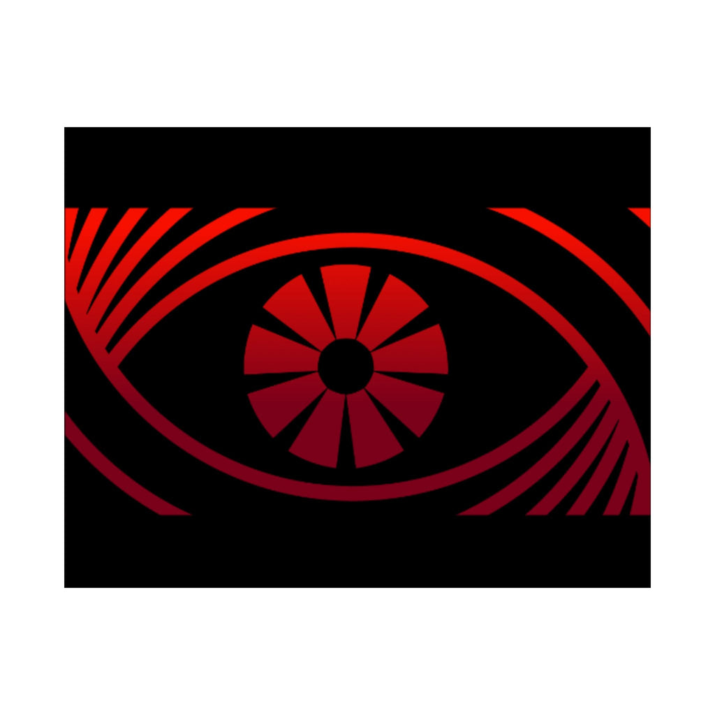 Red Eye Graphic Poster — Matte Horizontal Art Print - FUN GUY WORLD Poster Printify FUN GUY WORLD 14644117845194402100  18" x 18" Matte Red Eye Graphic Poster — Matte Horizontal Art Print Printify Poster FUN GUY WORLD