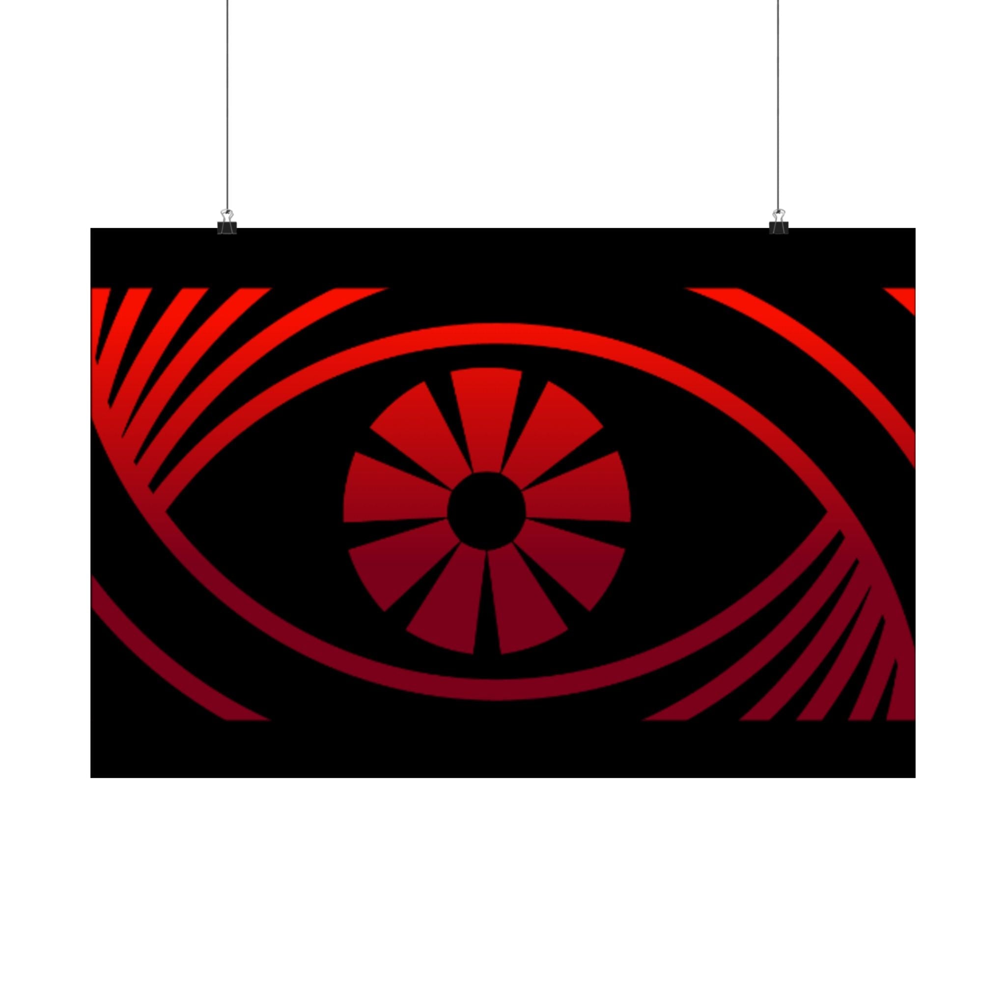 Red Eye Graphic Poster — Matte Horizontal Art Print - FUN GUY WORLD Poster Printify FUN GUY WORLD 20575952696050078477  30″ x 20″ Matte Red Eye Graphic Poster — Matte Horizontal Art Print Printify Poster FUN GUY WORLD