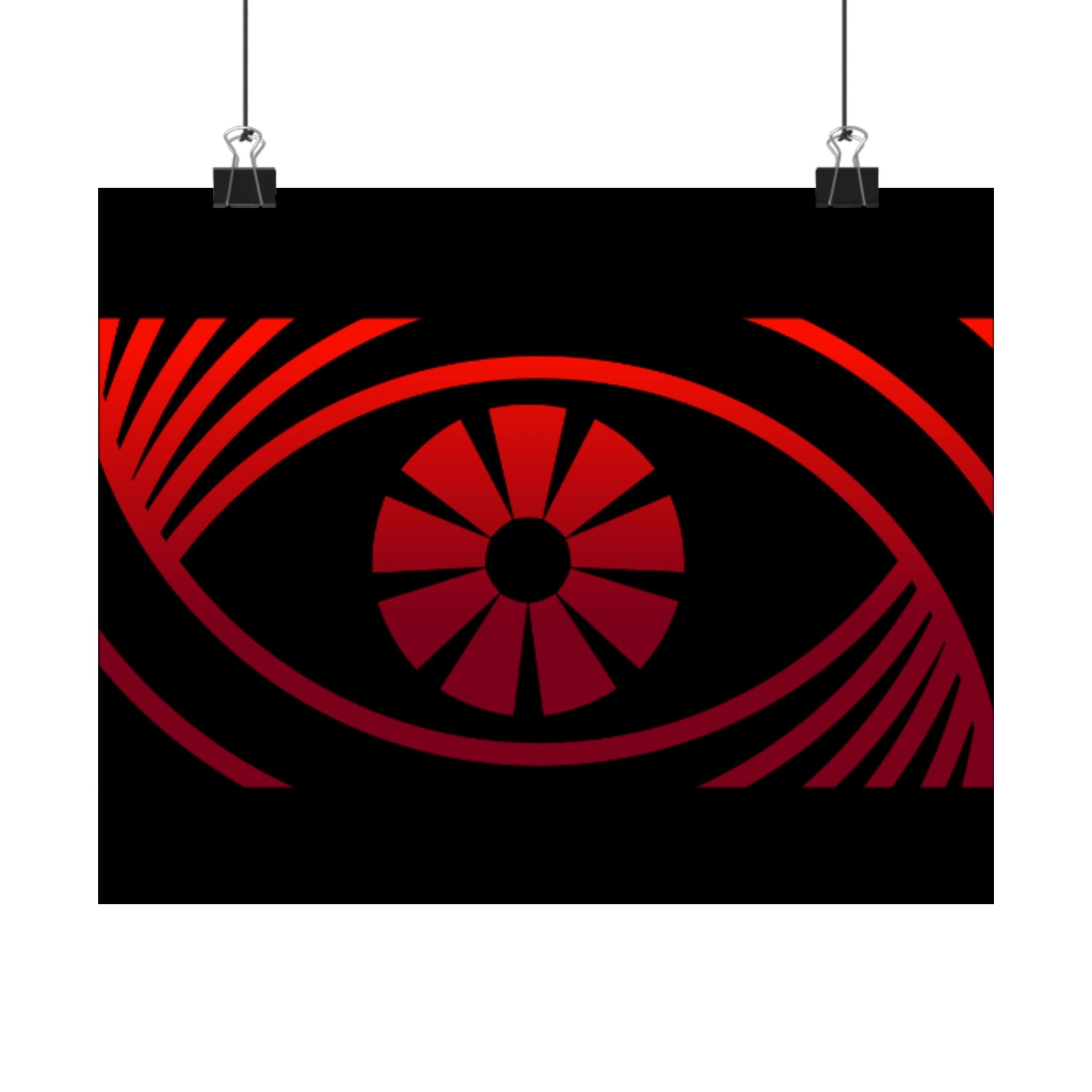 Red Eye Graphic Poster — Matte Horizontal Art Print - FUN GUY WORLD Poster Printify FUN GUY WORLD 26968868902066816071  10" x 8" Matte Red Eye Graphic Poster — Matte Horizontal Art Print Printify Poster FUN GUY WORLD