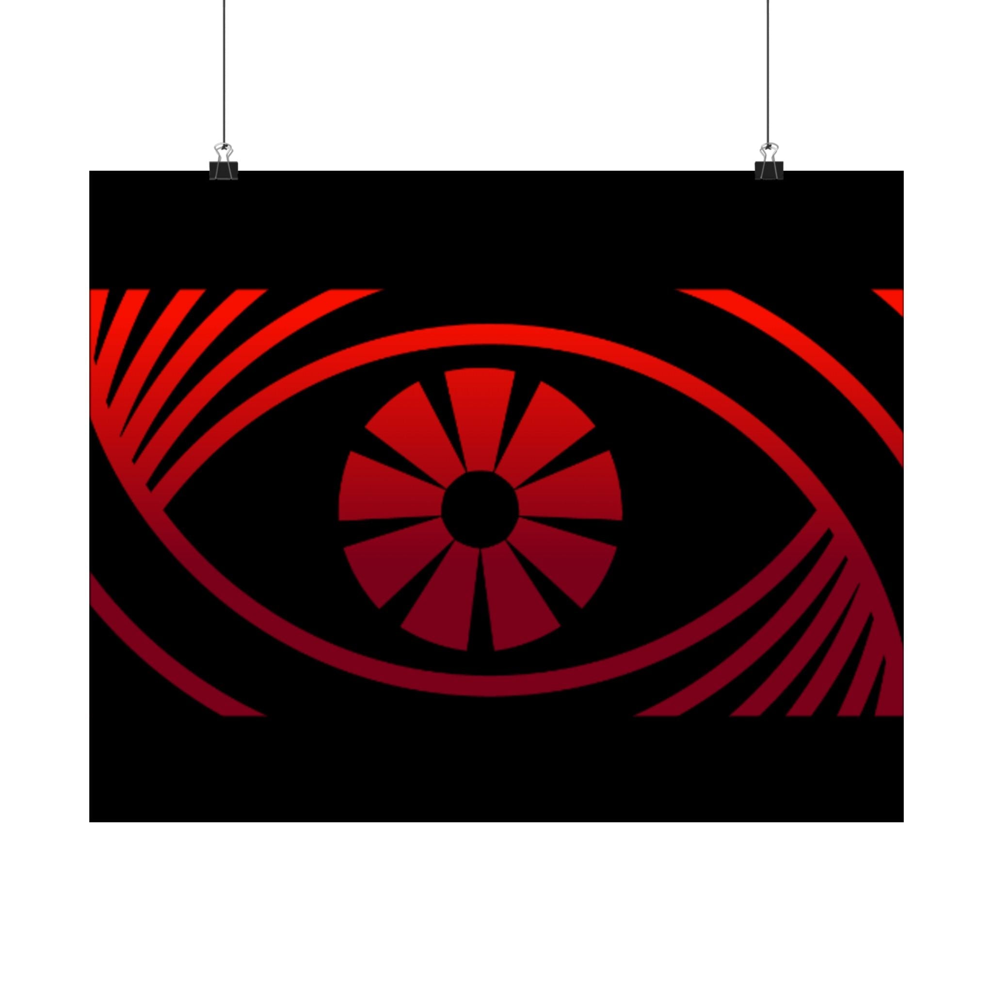 Red Eye Graphic Poster — Matte Horizontal Art Print - FUN GUY WORLD Poster Printify FUN GUY WORLD 29017863109281923344  20″ x 16″ Matte Red Eye Graphic Poster — Matte Horizontal Art Print Printify Poster FUN GUY WORLD