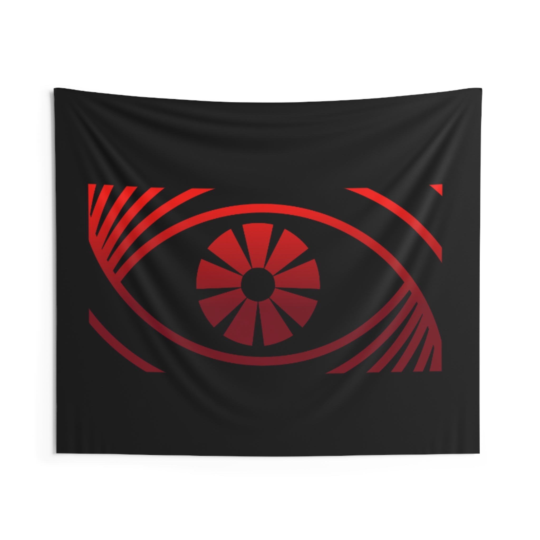 Red Eye Logo DJ Cybrsyko Indoor Wall Tapestry | Electronic Music Decor - FUN GUY WORLD Home Decor Printify FUN GUY WORLD 21946317846247595407  60" × 50" Red Eye Logo DJ Cybrsyko Indoor Wall Tapestry | Electronic Music Decor Printify Home Decor FUN GUY WORLD