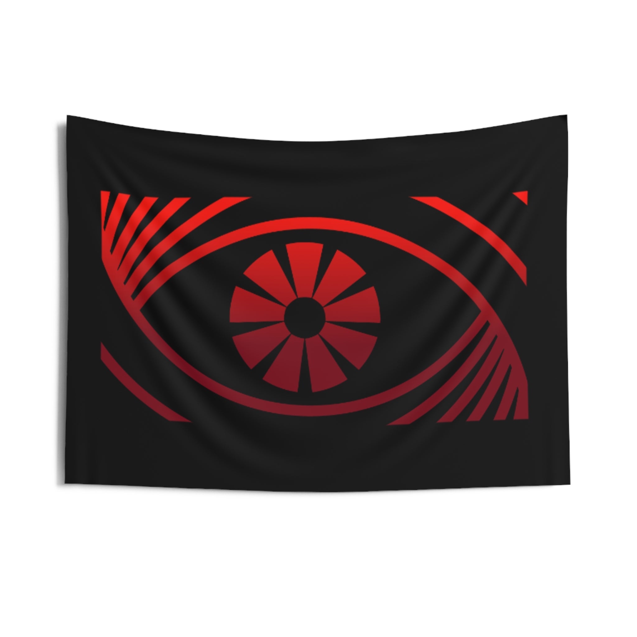 Red Eye Logo DJ Cybrsyko Indoor Wall Tapestry | Electronic Music Decor - FUN GUY WORLD Home Decor Printify FUN GUY WORLD 33514322937371965362  36" × 26" Red Eye Logo DJ Cybrsyko Indoor Wall Tapestry | Electronic Music Decor Printify Home Decor FUN GUY WORLD