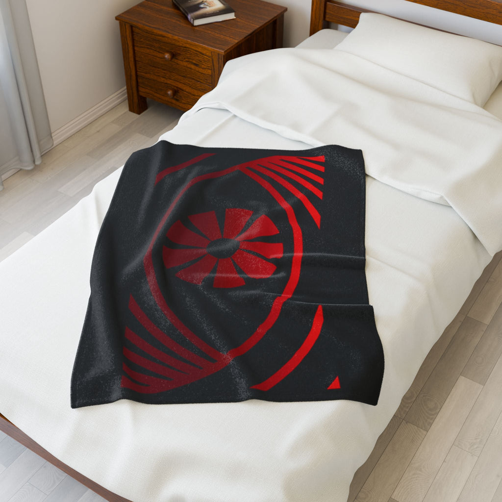 Red Eye Velveteen Plush Blanket — Cozy CYBRSYKO Throw for Home & Gifting - FUN GUY WORLD All Over Prints Printify FUN GUY WORLD 26795274733241688467  30" × 40" Red Eye Velveteen Plush Blanket — Cozy CYBRSYKO Throw for Home & Gifting Printify All Over Prints FUN GUY WORLD