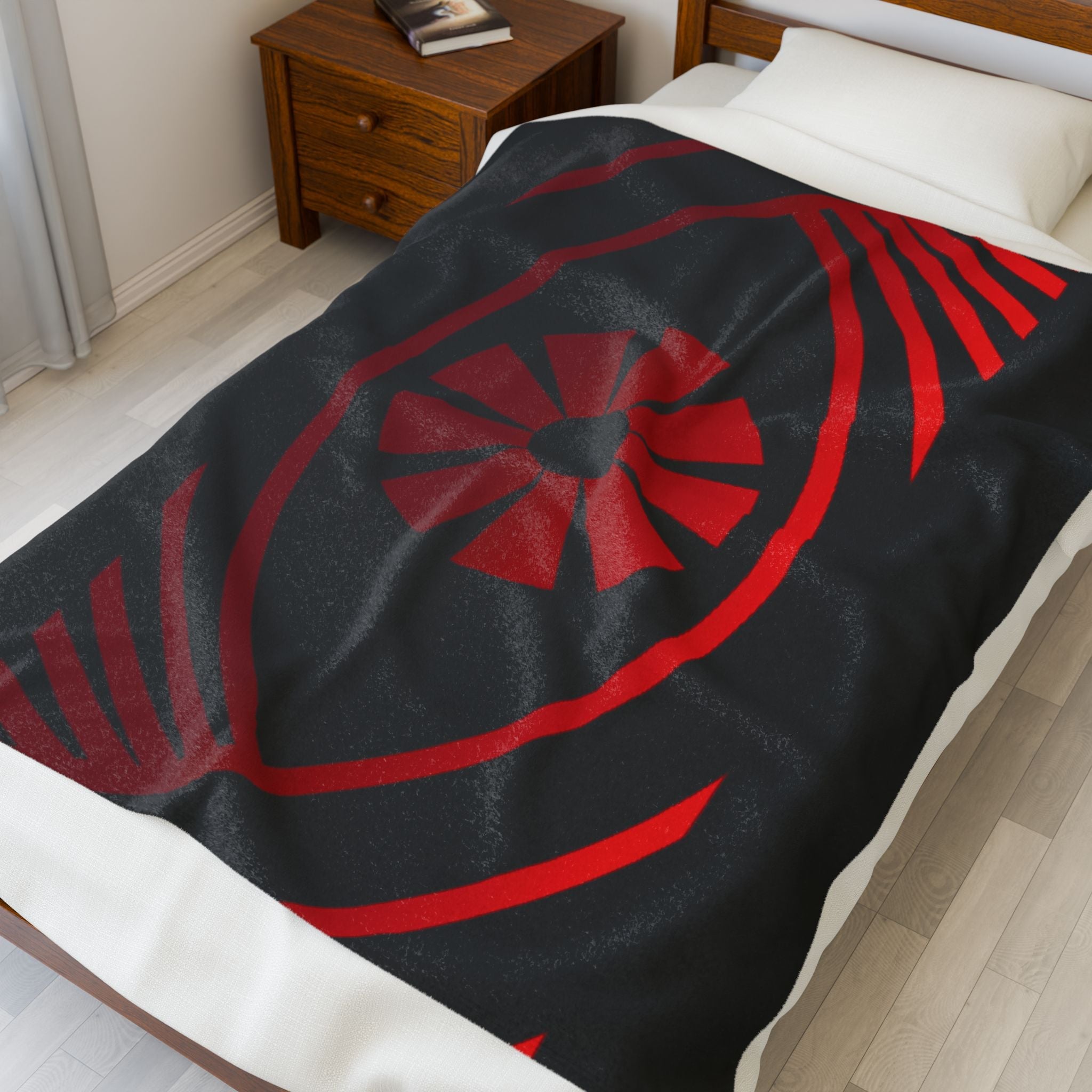 Red Eye Velveteen Plush Blanket — Cozy CYBRSYKO Throw for Home & Gifting - FUN GUY WORLD All Over Prints Printify FUN GUY WORLD 26795274733241688467  30" × 40" Red Eye Velveteen Plush Blanket — Cozy CYBRSYKO Throw for Home & Gifting Printify All Over Prints FUN GUY WORLD