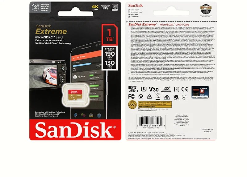SanDisk Extreme U3 V30 A2 microSDXC Memory Card 1TB 512GB 256GB 128GB 64GB 32GB Class 10 Micro SD Card Microsd Flash TF Cards - FUN GUY WORLD FUN GUYS SHOP FUN GUY WORLD 26:200002719256GB  256GB SanDisk Extreme U3 V30 A2 microSDXC Memory Card 1TB 512GB 256GB 128GB 64GB 32GB Class 10 Micro SD Card Microsd Flash TF Cards FUN GUYS SHOP FUN GUY WORLD