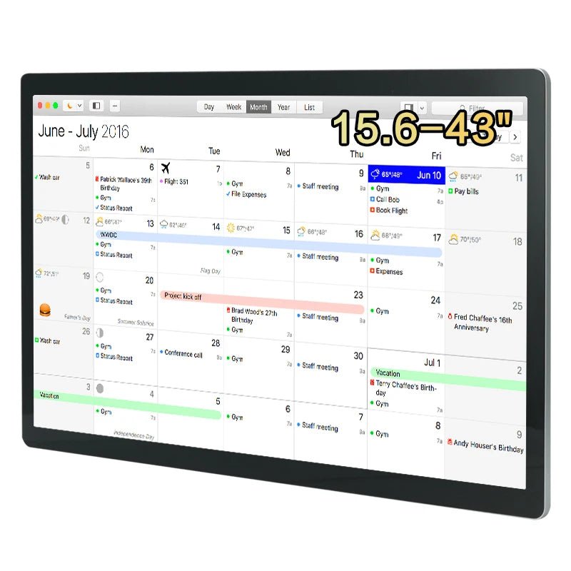 TouchWo 15.6 - 43 Inch Touchscreen Digital Calendar & Chore Chart, Smart Electronic Calendar for Work & Family Schedule - FUN GUYS SHOP FUN GUYS SHOP FUN GUYS SHOP 200000605:4;200007763:201336100;272:175Android 11 2G-16G;5:5703653923.8 inch  23.8 inch Android 11 2G - 16G Other|China Mainland TouchWo 15.6 - 43 Inch Touchscreen Digital Calendar & Chore Chart, Smart Electronic Calendar for Work & Family Schedule