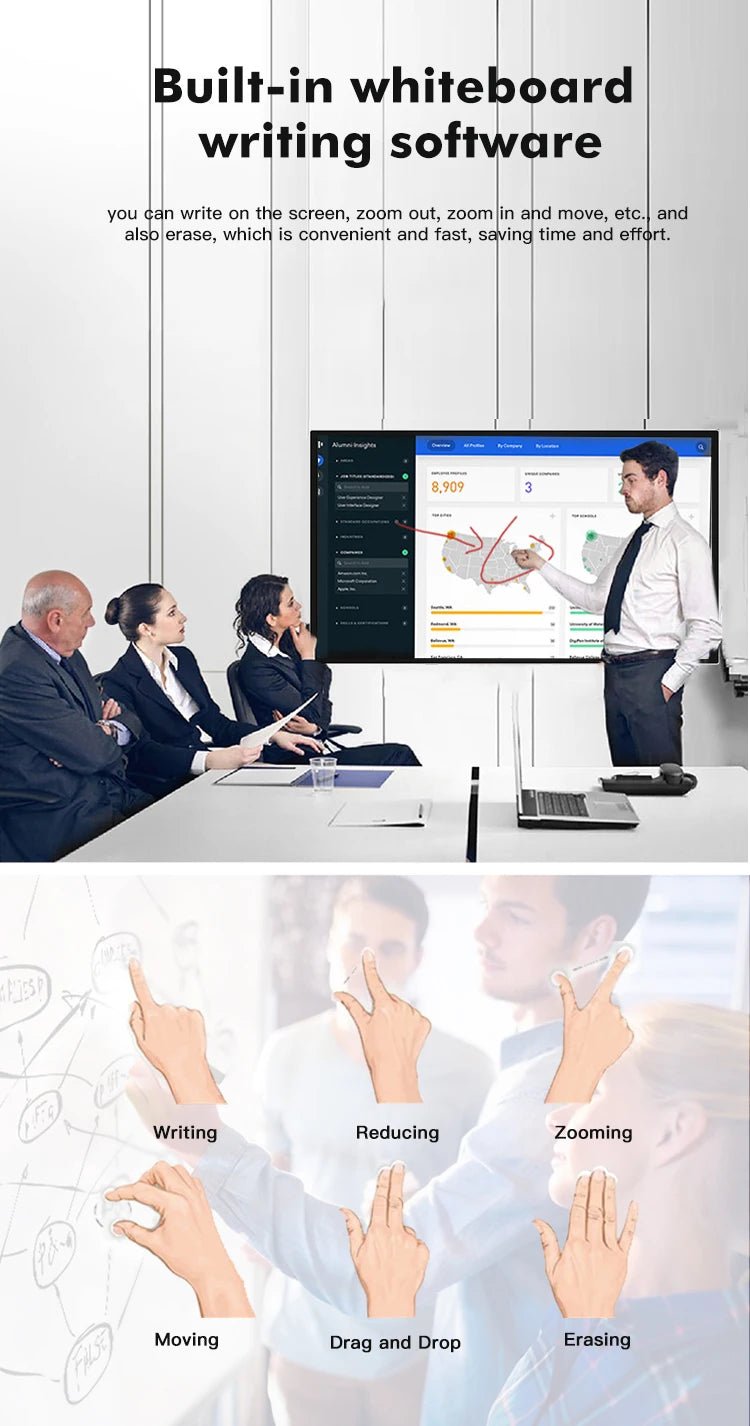 TouchWo 32 43 55 65" Interactive Whiteboard Touchscreen Monitor,All - in - One Touch Computer Smart Board For Office Classroom - FUN GUY WORLD FUN GUYS SHOP FUN GUY WORLD 200000605:201441034;200007763:201336100;272:8093Win 10 OS i5-8G-256G;5:5708526765 inch  65 inch Win 10 OS i5 - 8G - 256G JP|China Mainland TouchWo 32 43 55 65" Interactive Whiteboard Touchscreen Monitor,All - in - One Touch Computer Smart Board For Office Classroom FUN GUYS SHOP FUN GUY WORLD