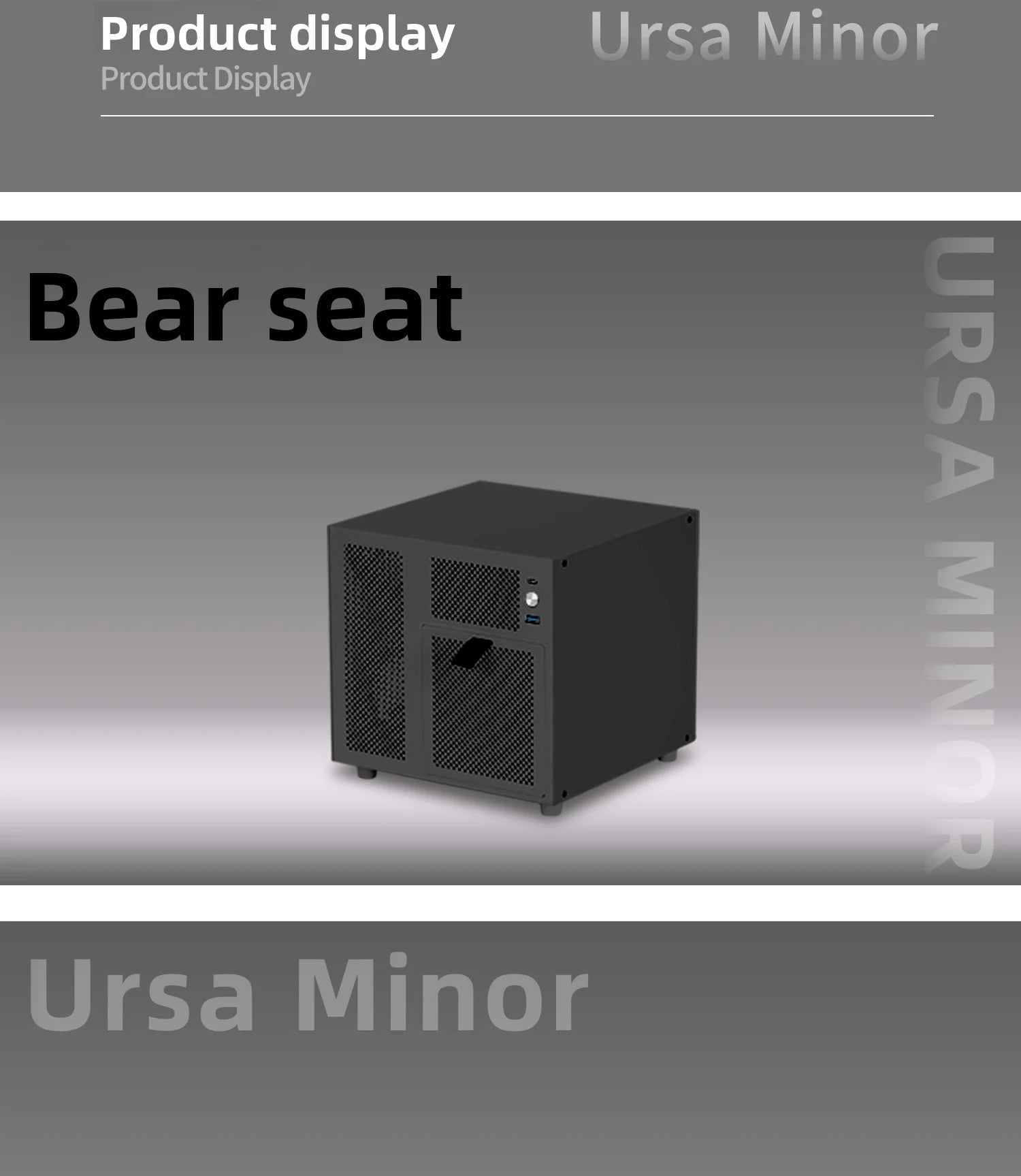 Ursa Minor 4 - bay NAS Chassis SFX Power Supply ITX Motherboard,9.9L Ultra - compact Size, 70mm Heat Sink - FUN GUY WORLD FUN GUYS SHOP FUN GUY WORLD 14:350853A Chassis White  A Chassis White Ursa Minor 4 - bay NAS Chassis SFX Power Supply ITX Motherboard,9.9L Ultra - compact Size, 70mm Heat Sink FUN GUYS SHOP FUN GUY WORLD