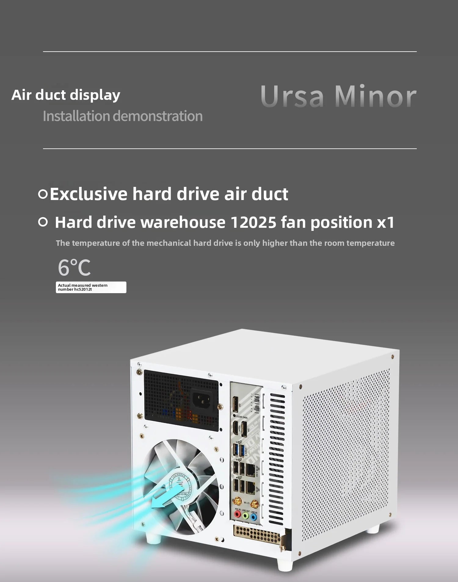 Ursa Minor 4 - bay NAS Chassis SFX Power Supply ITX Motherboard,9.9L Ultra - compact Size, 70mm Heat Sink - FUN GUY WORLD FUN GUYS SHOP FUN GUY WORLD 14:350853A Chassis White  A Chassis White Ursa Minor 4 - bay NAS Chassis SFX Power Supply ITX Motherboard,9.9L Ultra - compact Size, 70mm Heat Sink FUN GUYS SHOP FUN GUY WORLD