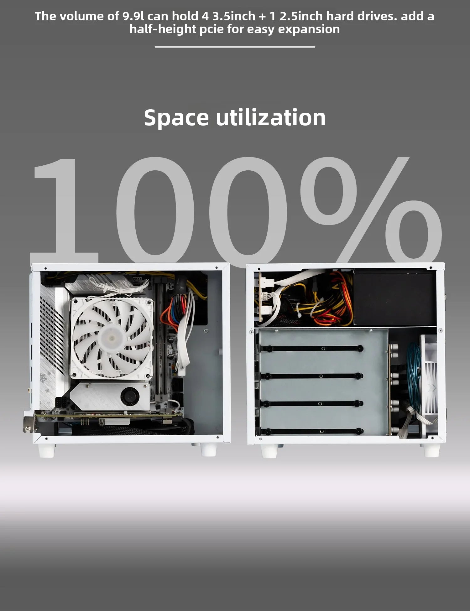 Ursa Minor 4 - bay NAS Chassis SFX Power Supply ITX Motherboard,9.9L Ultra - compact Size, 70mm Heat Sink - FUN GUY WORLD FUN GUYS SHOP FUN GUY WORLD 14:350853A Chassis White  A Chassis White Ursa Minor 4 - bay NAS Chassis SFX Power Supply ITX Motherboard,9.9L Ultra - compact Size, 70mm Heat Sink FUN GUYS SHOP FUN GUY WORLD