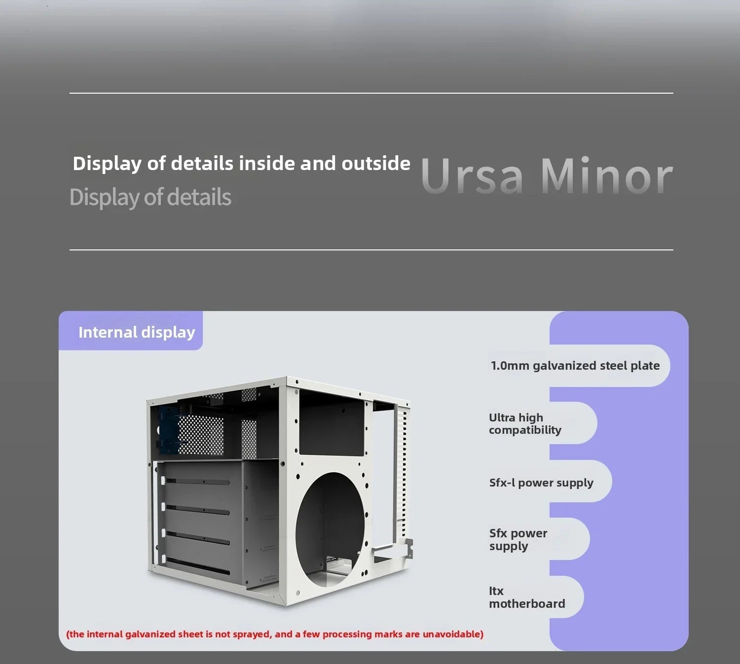 Ursa Minor 4 - bay NAS Chassis SFX Power Supply ITX Motherboard,9.9L Ultra - compact Size, 70mm Heat Sink - FUN GUY WORLD FUN GUYS SHOP FUN GUY WORLD 14:350853A Chassis White  A Chassis White Ursa Minor 4 - bay NAS Chassis SFX Power Supply ITX Motherboard,9.9L Ultra - compact Size, 70mm Heat Sink FUN GUYS SHOP FUN GUY WORLD