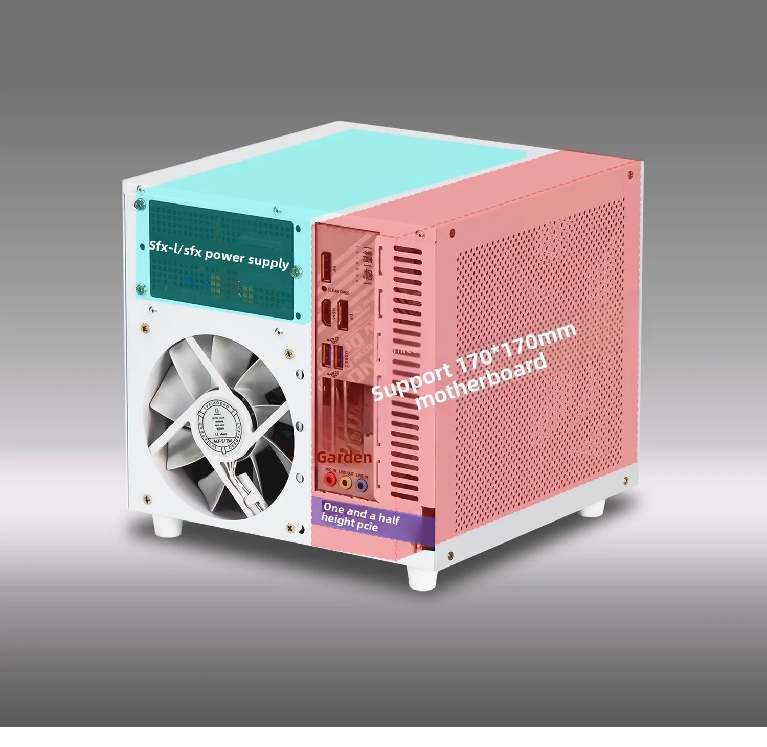 Ursa Minor 4 - bay NAS Chassis SFX Power Supply ITX Motherboard,9.9L Ultra - compact Size, 70mm Heat Sink - FUN GUY WORLD FUN GUYS SHOP FUN GUY WORLD 14:350853A Chassis White  A Chassis White Ursa Minor 4 - bay NAS Chassis SFX Power Supply ITX Motherboard,9.9L Ultra - compact Size, 70mm Heat Sink FUN GUYS SHOP FUN GUY WORLD