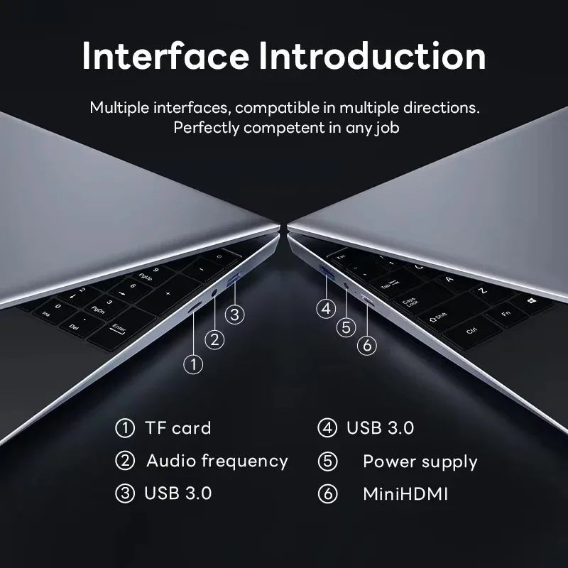 Windows 11 Pro 15.6" Laptop Computer Intel Celeron N4000 16GB DDR 1TB SSD Laptops Office Computer PC Fingerprint Unlock Notebook - FUN GUY WORLD FUN GUYS SHOP FUN GUY WORLD 14:350853;200000567:5969Intel Celeron N4000;200000605:20144103516GB RAM 1TB SSD;200007763:201336106  Silver Intel Celeron N4000 16GB RAM 1TB SSD|United States Windows 11 Pro 15.6" Laptop Computer Intel Celeron N4000 16GB DDR 1TB SSD Laptops Office Computer PC Fingerprint Unlock Notebook FUN GUYS SHOP FUN GUY WORLD