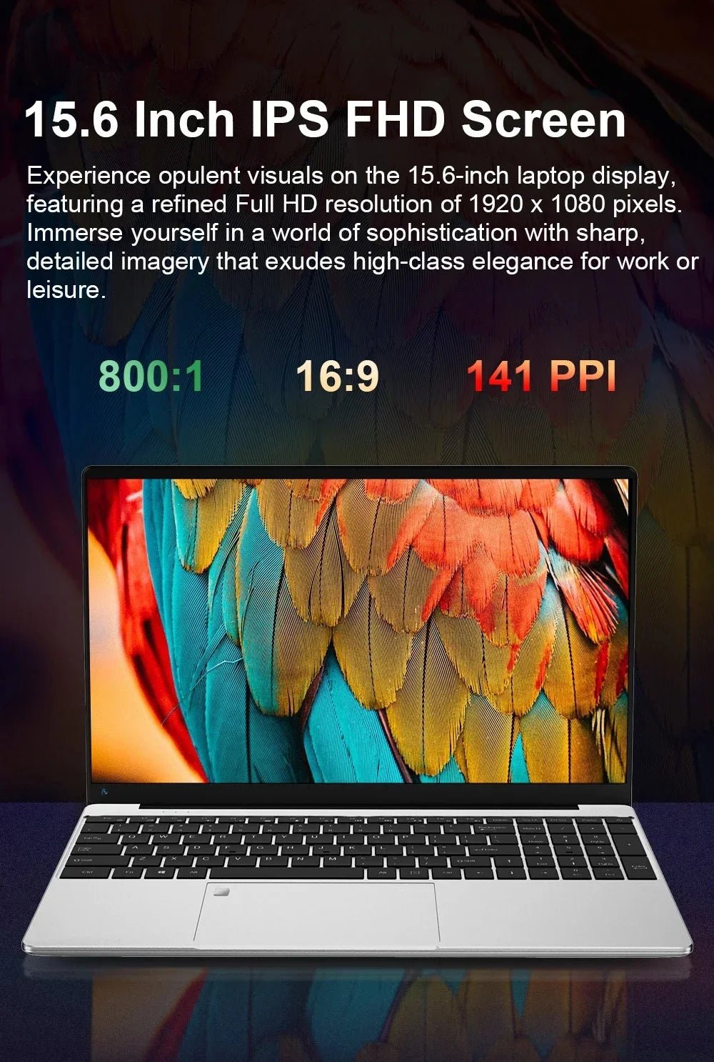 Windows 11 Pro 15.6" Laptop Computer Intel Celeron N4000 16GB DDR 1TB SSD Laptops Office Computer PC Fingerprint Unlock Notebook - FUN GUY WORLD FUN GUYS SHOP FUN GUY WORLD 14:350853;200000567:5969Intel Celeron N4000;200000605:20144103516GB RAM 1TB SSD;200007763:201336106  Silver Intel Celeron N4000 16GB RAM 1TB SSD|United States Windows 11 Pro 15.6" Laptop Computer Intel Celeron N4000 16GB DDR 1TB SSD Laptops Office Computer PC Fingerprint Unlock Notebook FUN GUYS SHOP FUN GUY WORLD