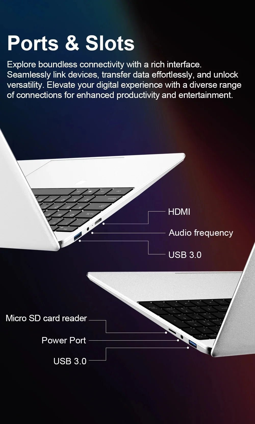 Windows 11 Pro 15.6" Laptop Computer Intel Celeron N4000 16GB DDR 1TB SSD Laptops Office Computer PC Fingerprint Unlock Notebook - FUN GUY WORLD FUN GUYS SHOP FUN GUY WORLD 14:350853;200000567:5969Intel Celeron N4000;200000605:20144103516GB RAM 1TB SSD;200007763:201336106  Silver Intel Celeron N4000 16GB RAM 1TB SSD|United States Windows 11 Pro 15.6" Laptop Computer Intel Celeron N4000 16GB DDR 1TB SSD Laptops Office Computer PC Fingerprint Unlock Notebook FUN GUYS SHOP FUN GUY WORLD