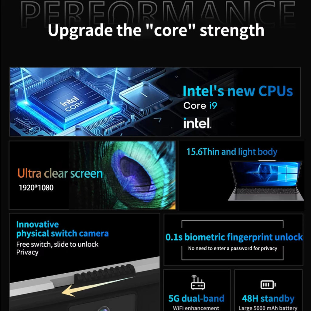 Xiaman 15.6" Gaming Laptop intel Core i9 10980HK Fingerprint Laptop Computer 16GB RAM 1TB SSD Windows 11 Pro Notebook PC Gamer - FUN GUY WORLD FUN GUYS SHOP FUN GUY WORLD 200000567:24399264077Intel Core i9;200000605:20000454916GB RAM 2TB SSD  Intel Core i9 16GB RAM 2TB SSD Xiaman 15.6" Gaming Laptop intel Core i9 10980HK Fingerprint Laptop Computer 16GB RAM 1TB SSD Windows 11 Pro Notebook PC Gamer FUN GUYS SHOP FUN GUY WORLD