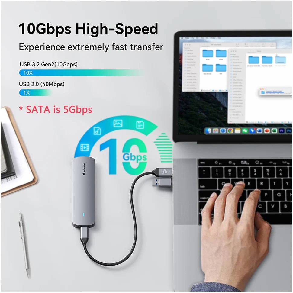 Yottamaster M.2 NVMe/SATA Dual Protocol Hard Drive Disk Enclosure Type - C USB3.2 Gen2 10Gbp SSD External Case NGFF HD Storage Box - FUN GUYS SHOP FUN GUYS SHOP FUN GUYS SHOP 14:350850SATA ( USB A )  SATA ( USB A ) Yottamaster M.2 NVMe/SATA Dual Protocol Hard Drive Disk Enclosure Type - C USB3.2 Gen2 10Gbp SSD External Case NGFF HD Storage Box